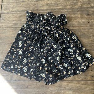 American Eagle Floral Tie Shorts, Size XS